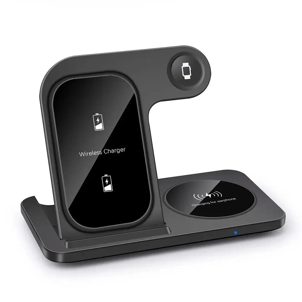 20W 3-in-1 Schnellladeständer für kabelloses laden, iPhone, AirPods und Apple Watch 20W 3-in-1 Schnellladeständer für kabelloses laden, iPhone, AirPods und Apple Watch